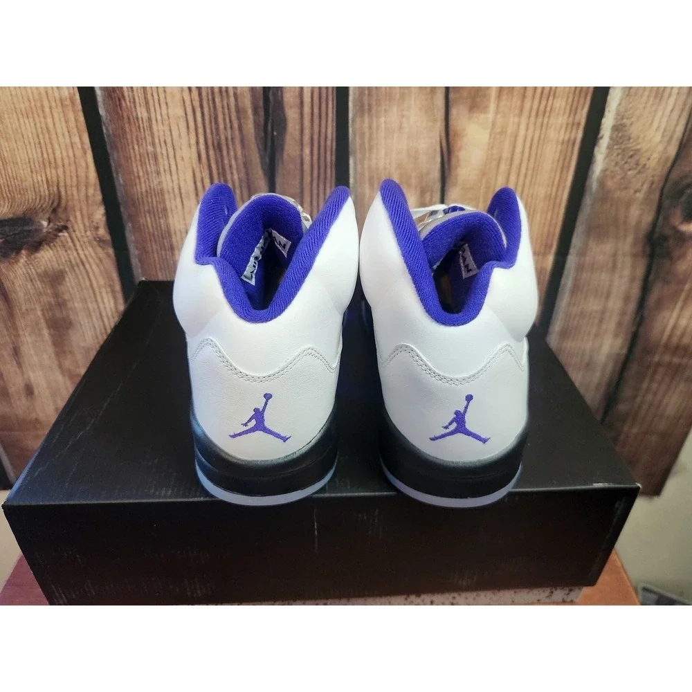 Air Jordan 5 Retro Concord White Black Purple DD0587-141 Men's Shoes Size 11